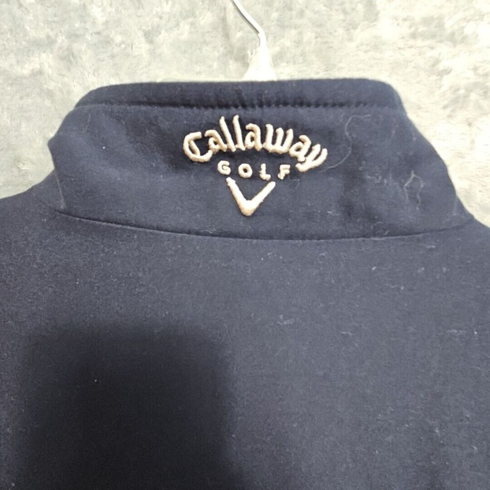 Callaway Men's XL  Golf Sport Outerwear Pullover Windbreaker Shirt Blue Beige - Picture 13 of 16